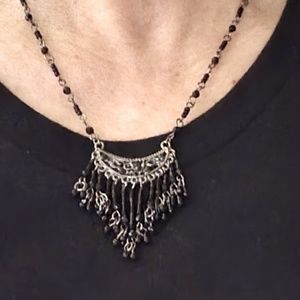 NWT 1928 Brand Black Beaded Necklace